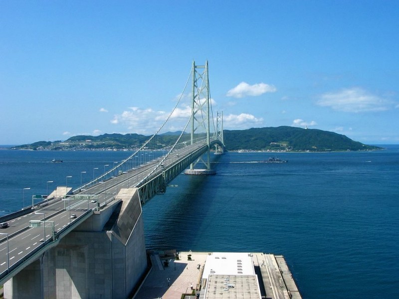 Awaji-jima over the bridge 