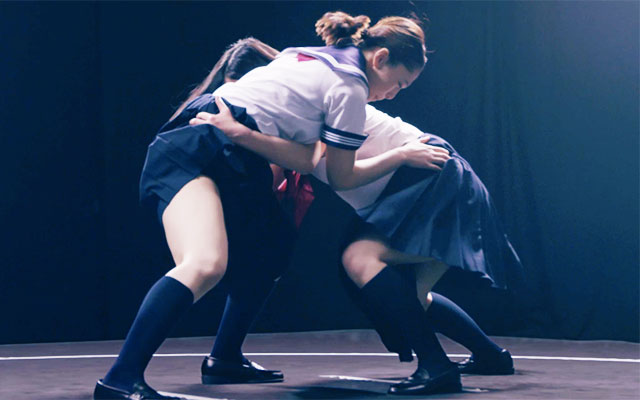 Japanese schoolgirl humping