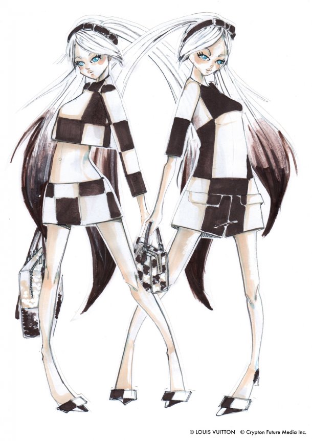 Louis Vuitton’s artistic director Marc Jacobs has made the costume for Hatsune Miku