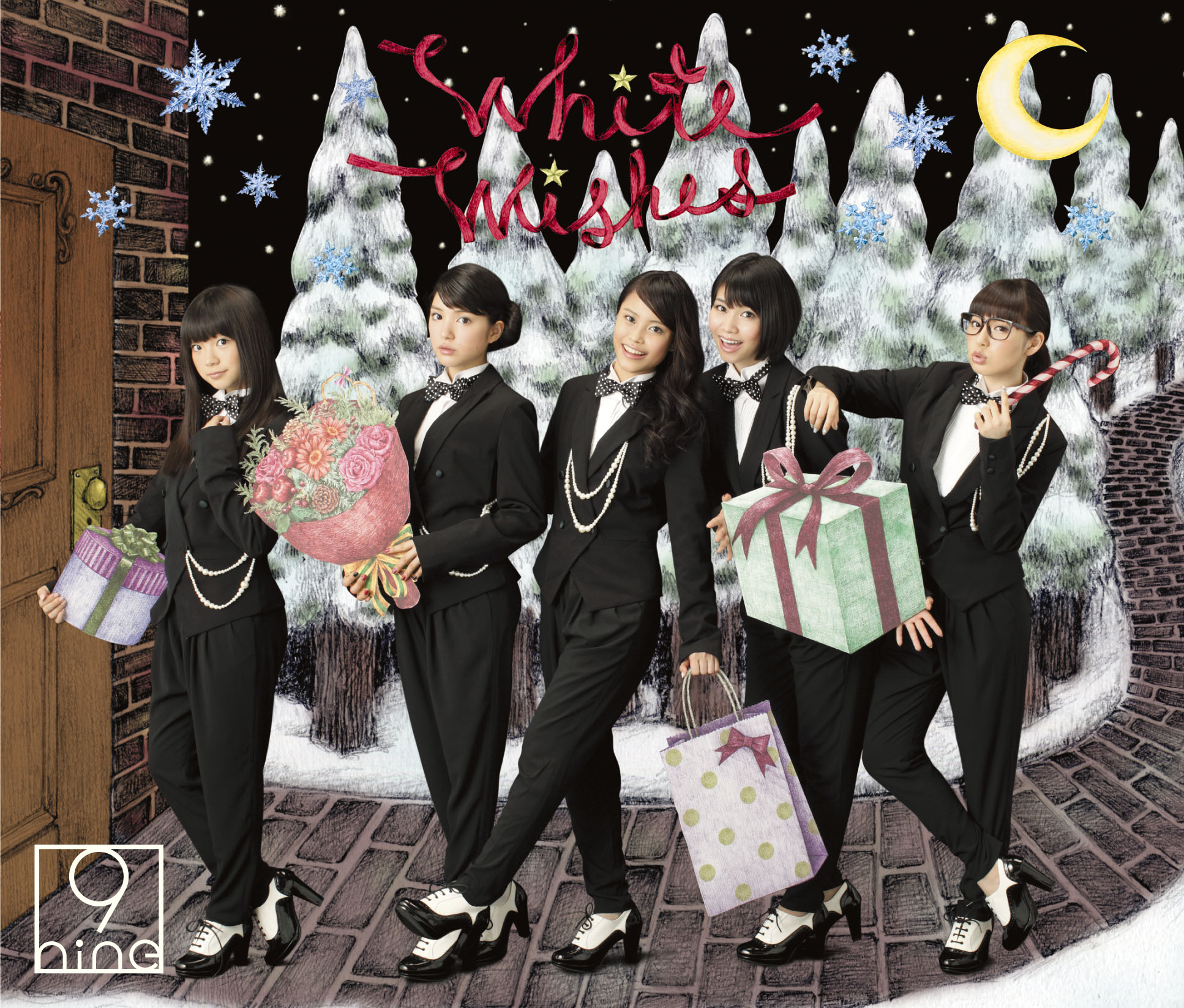 9nine’s member are in menswear on jacket covers for new single “White Wishes”