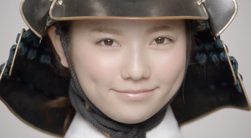 AKB48’s Shimazaki Haruka transformed into Samurai warrior in TVCM!