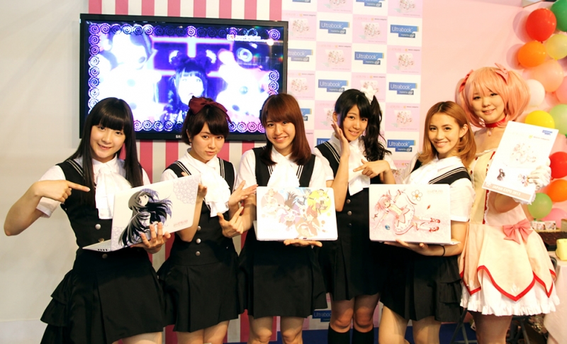 Anime O-en Project Cheers Madoka Magica Ultrabook at Japan Expo!