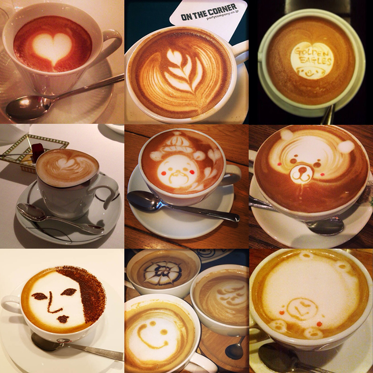 Girls get warm in and out with Latte Art
