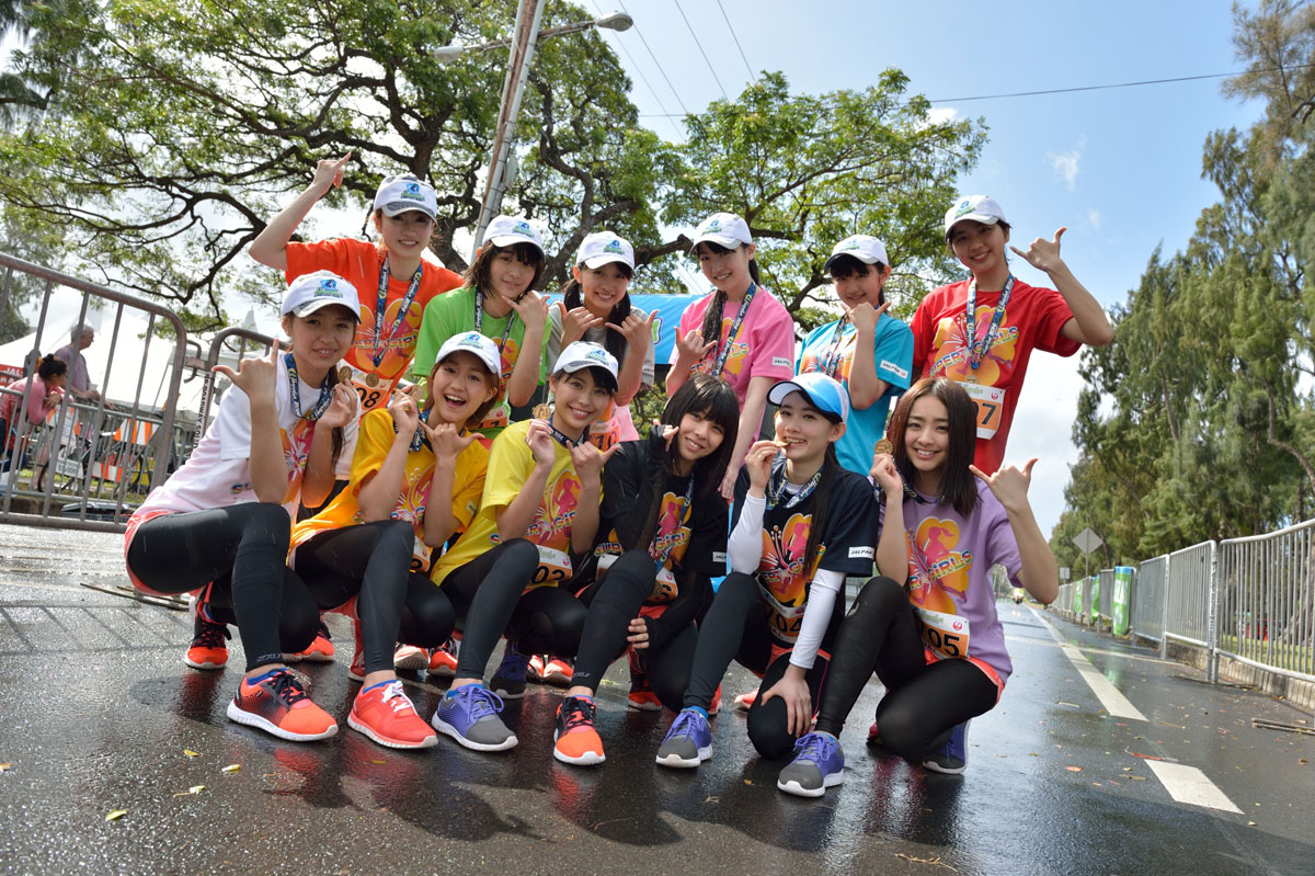 SUPER☆GiRLS Fully Ran 21.0975km in Honolulu Half Marathon!