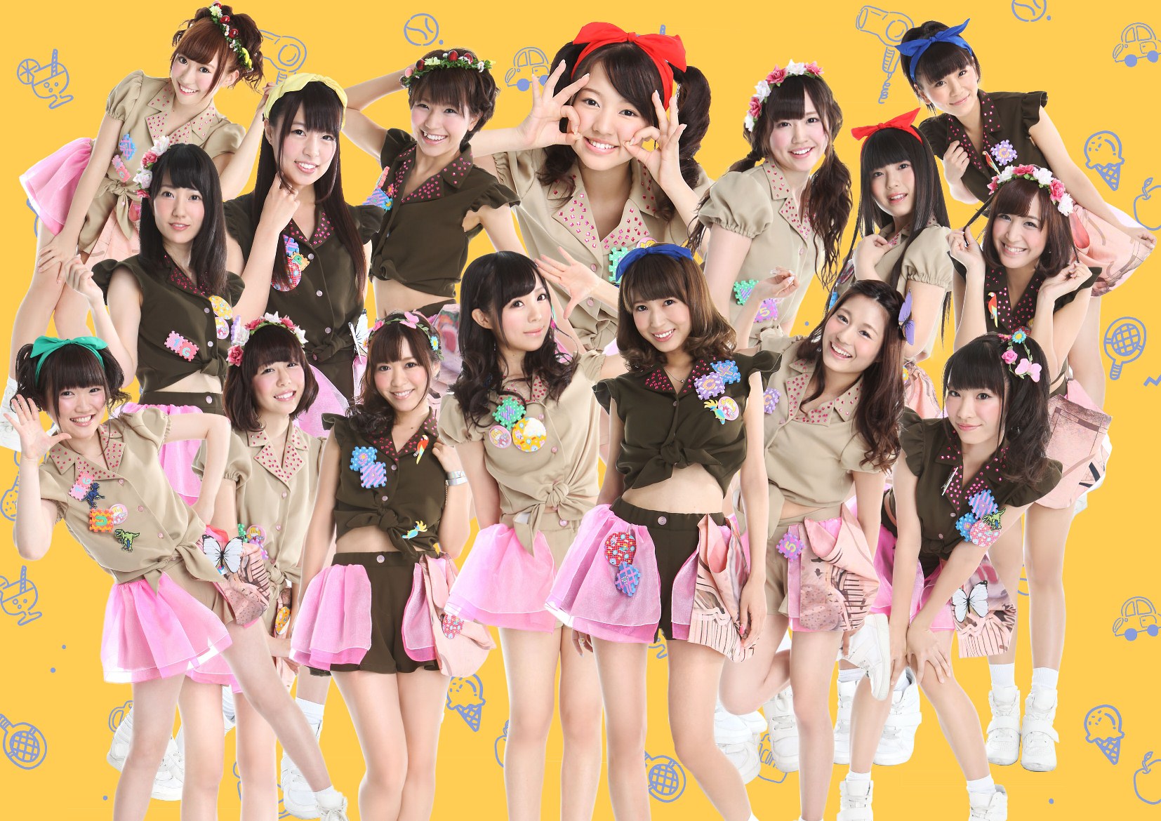 A First Look at the Outfits and Cover Art for LinQ’s 5th Single “Wessai!! Gassai!!”