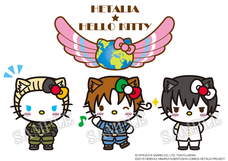Hetalia Characters Now Starts a Revolution Transforming into Hello Kitty!? Collaboration Logo and Illustrations Arrived!