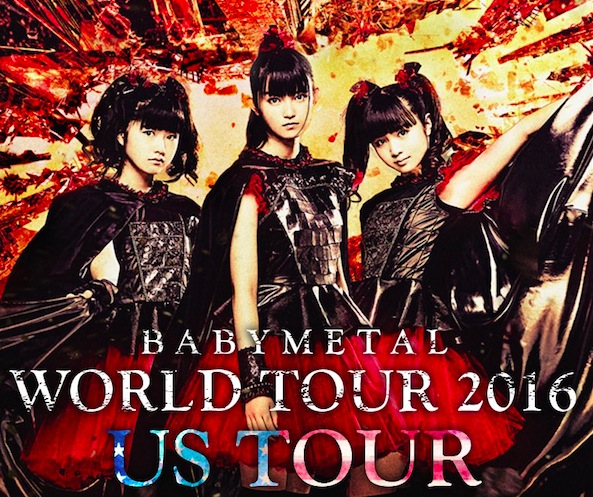 Boston, Seattle, San Francisco, and LA! BABYMETAL Announces Additional Dates for US Tour on Their World Tour 2016