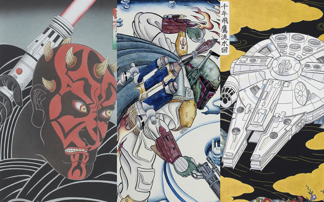 Ukiyo-e Star Wars Prints Give The Force A Boost With Traditional Japanese Artwork!