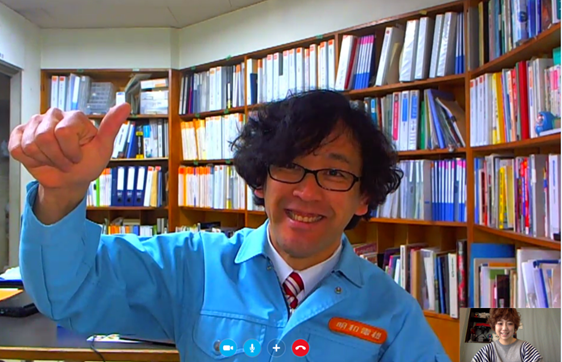 The interview was conducted via Skype. / 対談はSkypeで行われました