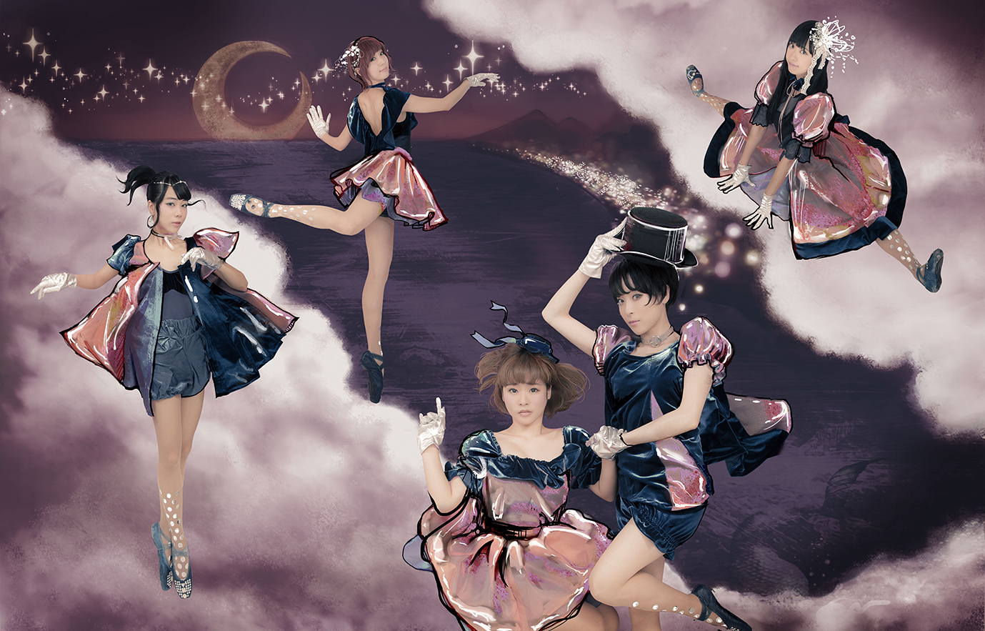 Color Pointe Brighten Up the Night in the MV for “Mahoroba Kanrakugai”!